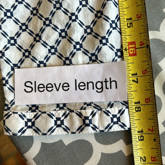 Talbots NWT PINTUCK POPOVER - DIAMOND TILE szM - Picture 11 of 14